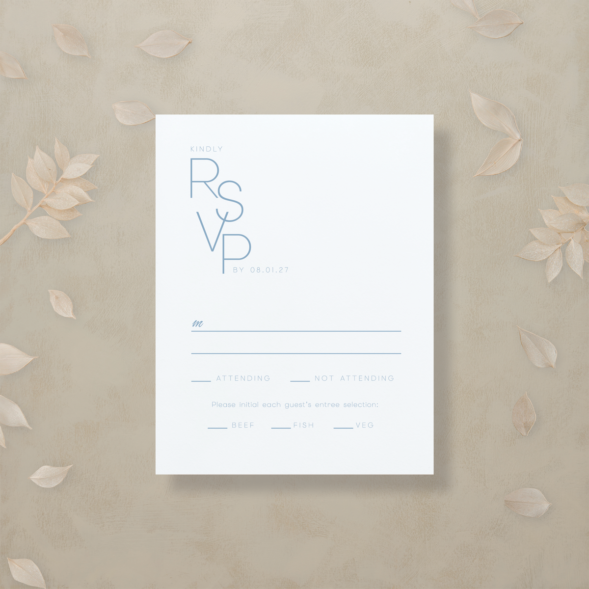 Monochrome Muse RSVP Card