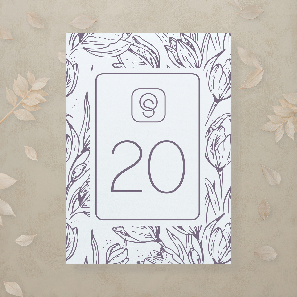 Monochrome Muse Table Number