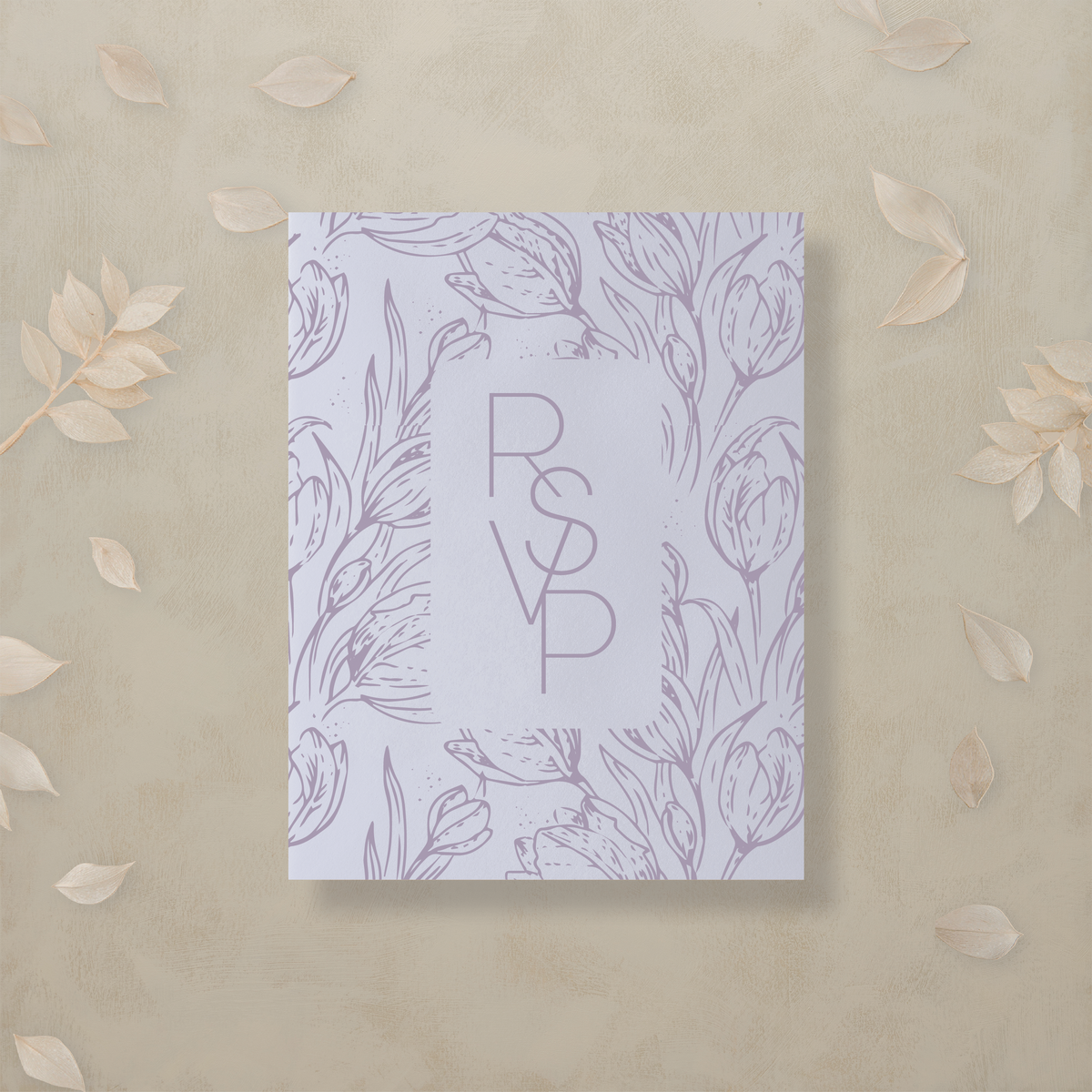 Monochrome Muse Digital RSVP Card