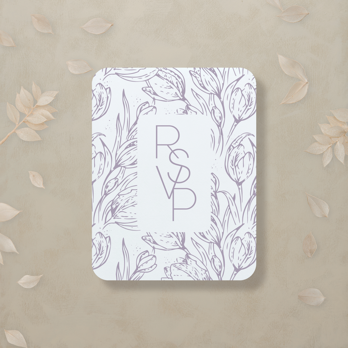 Monochrome Muse Digital RSVP Card