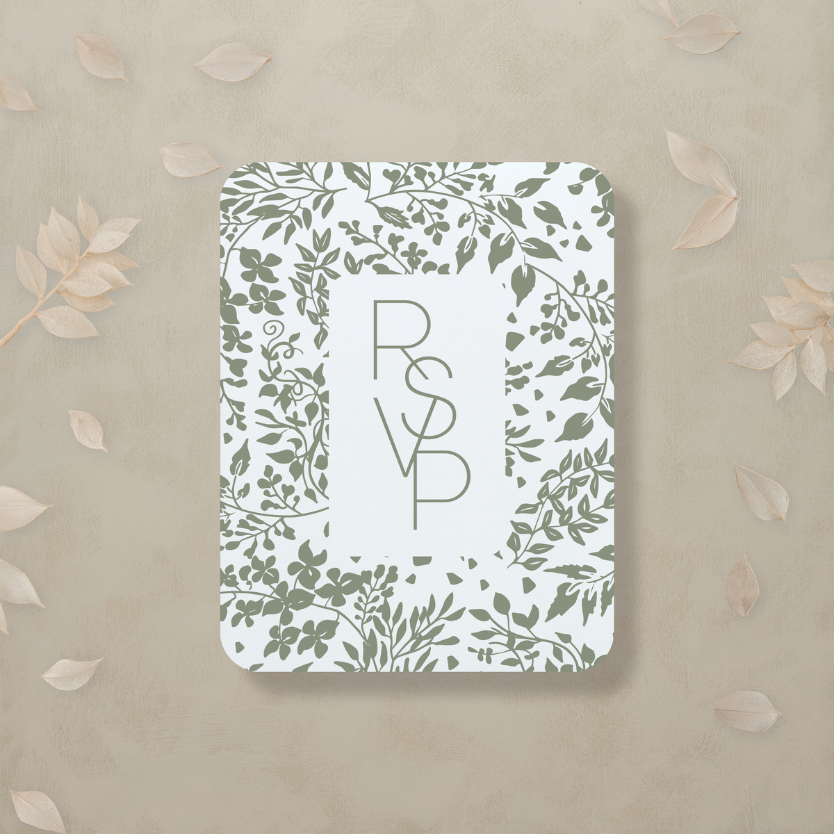Monochrome Muse Digital RSVP Card