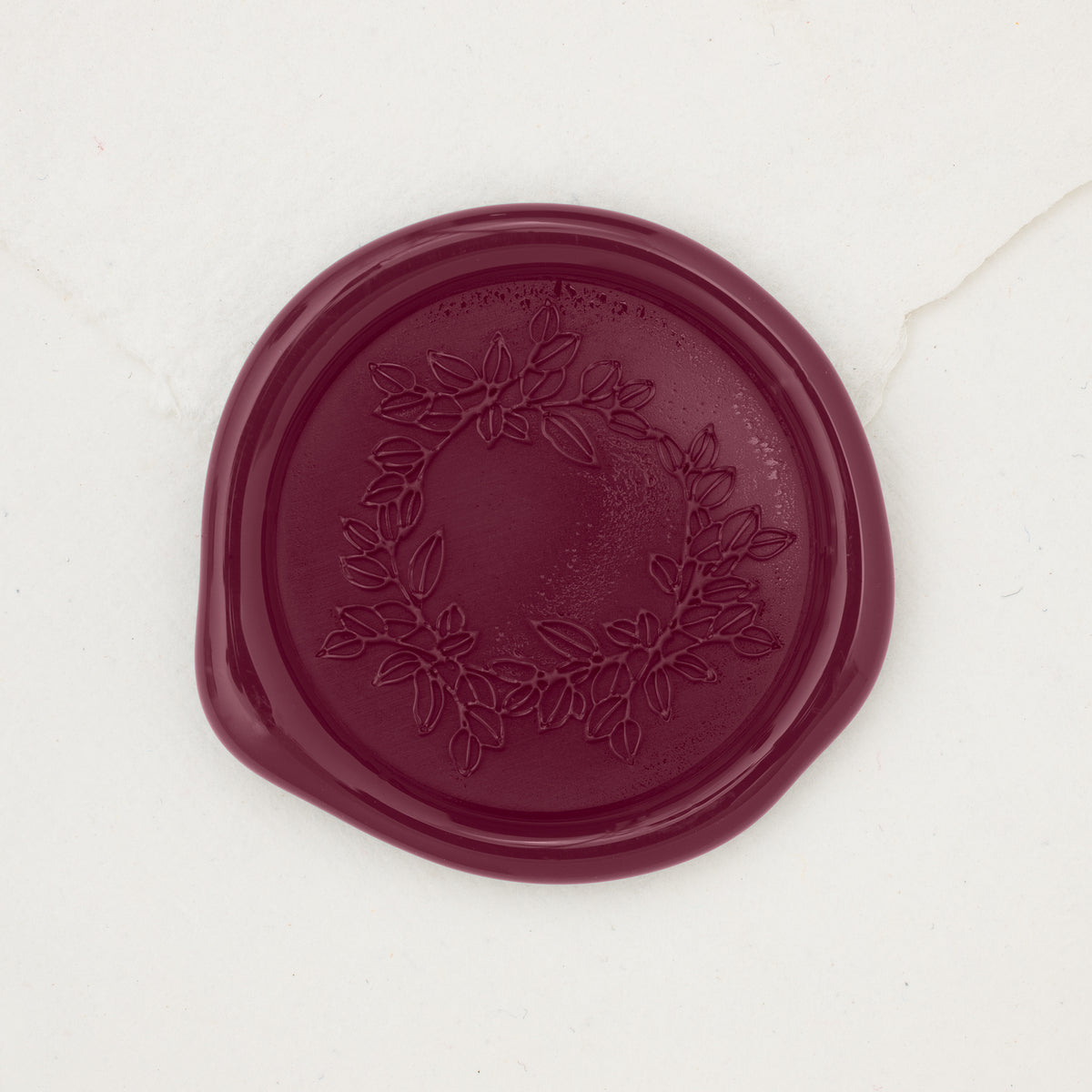 Salal Wreath Wax Seals