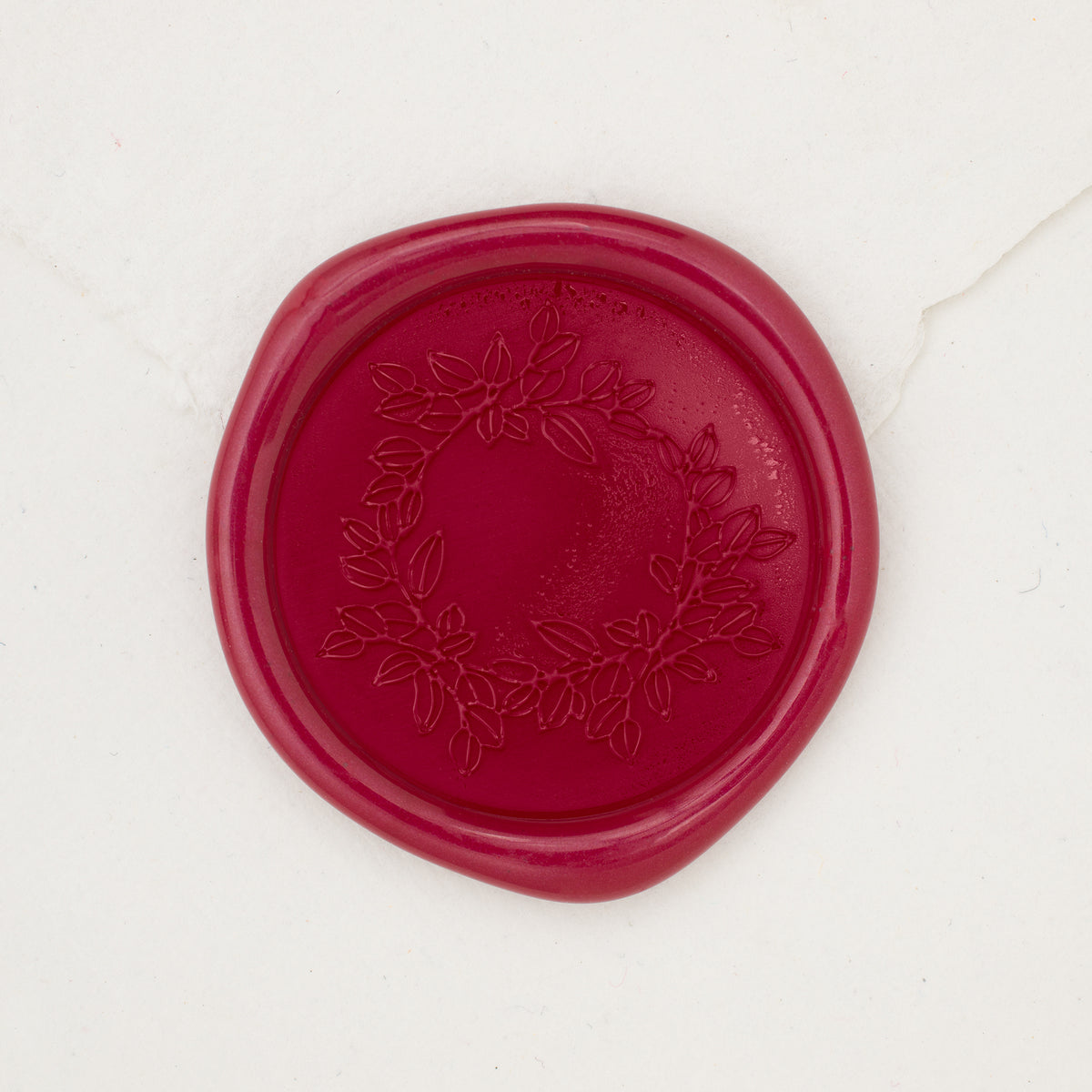 Salal Wreath Wax Seals