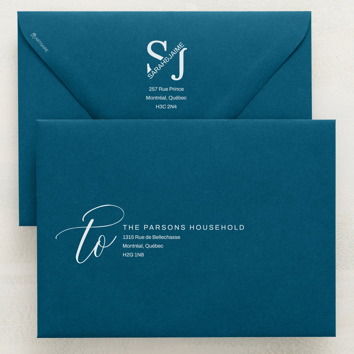 Blossom Addressed Envelopes
