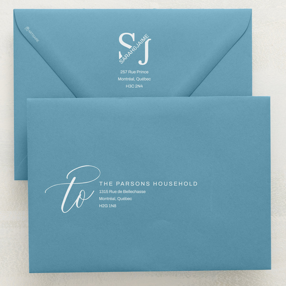 Blossom Addressed Envelopes