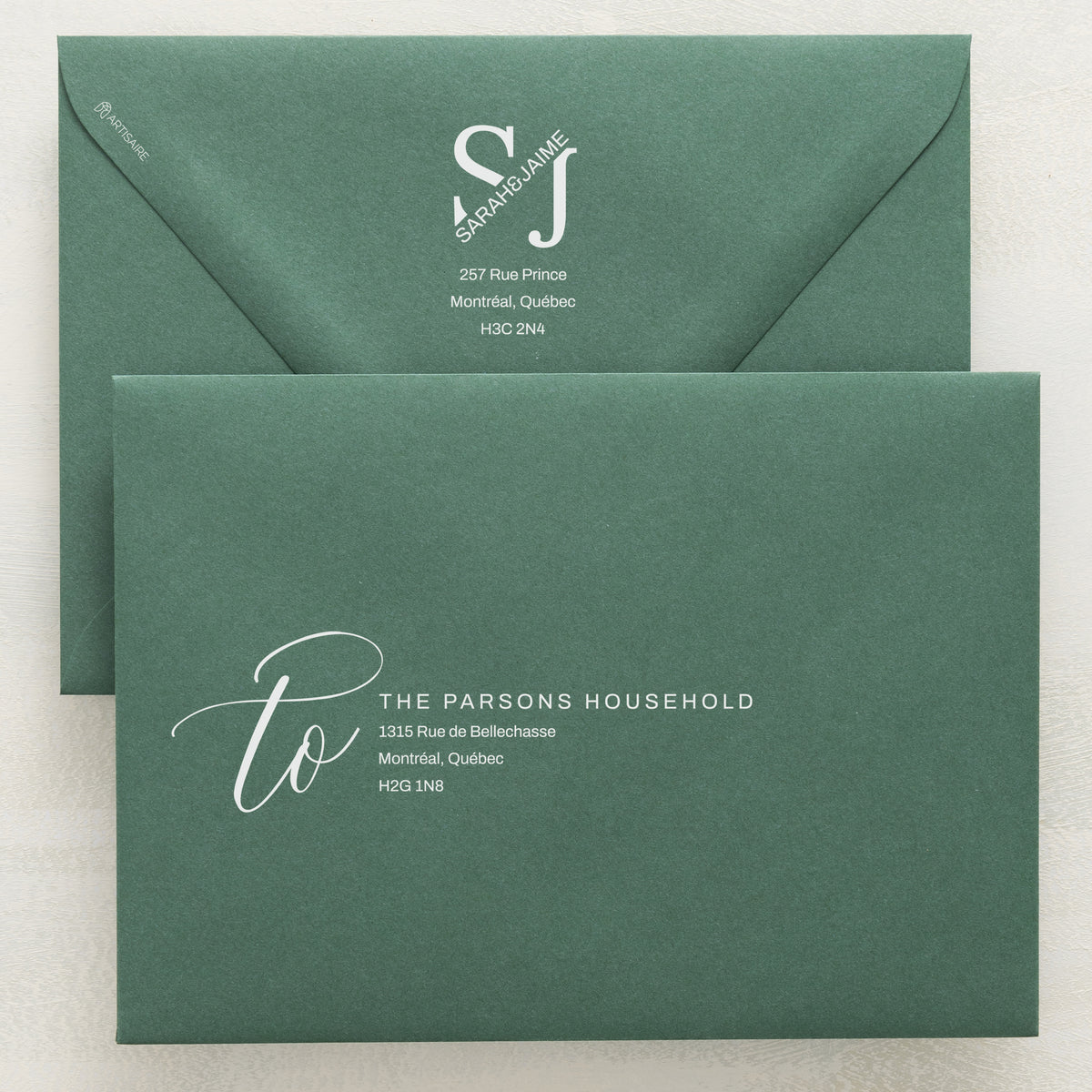 Blossom Addressed Envelopes