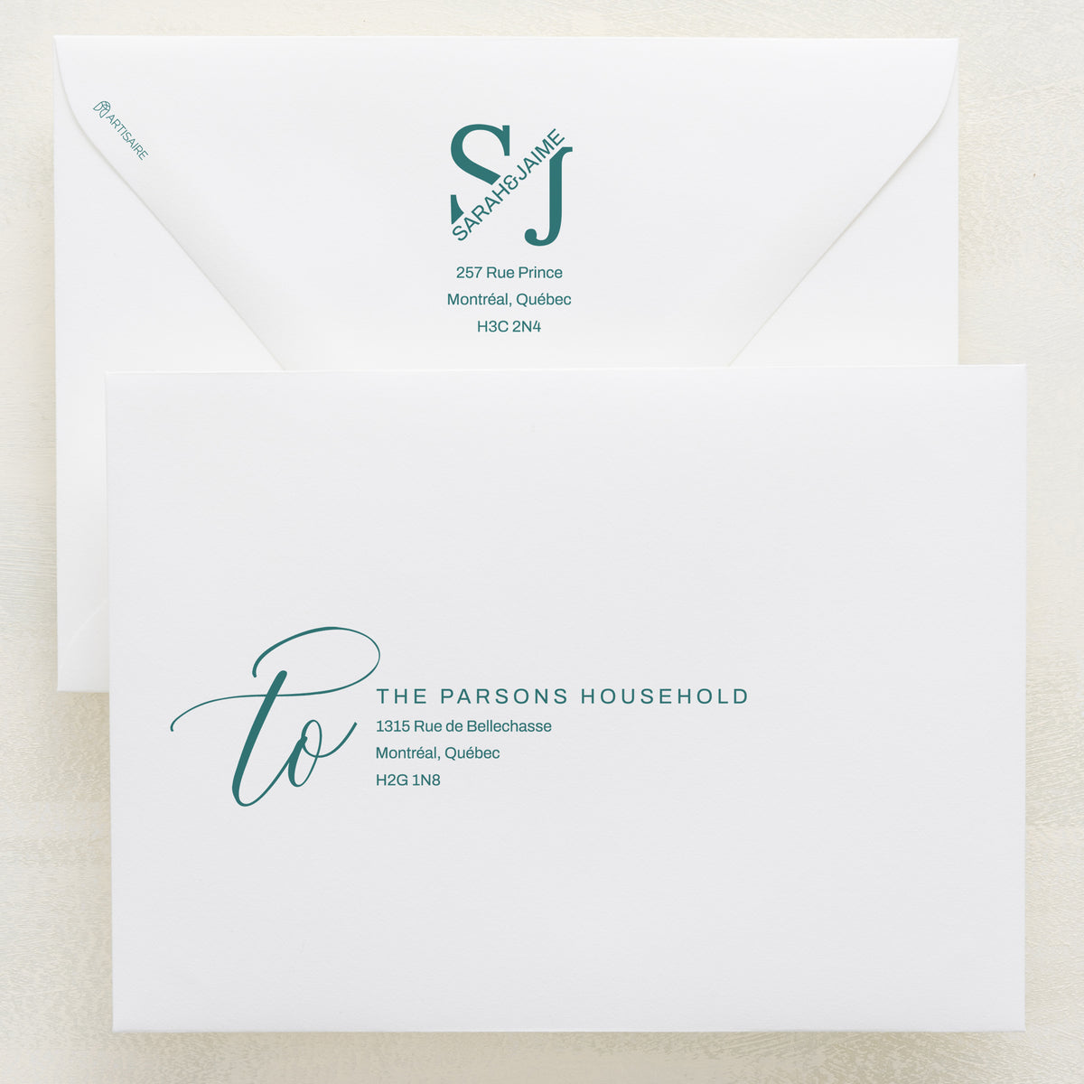 Blossom Addressed Envelopes