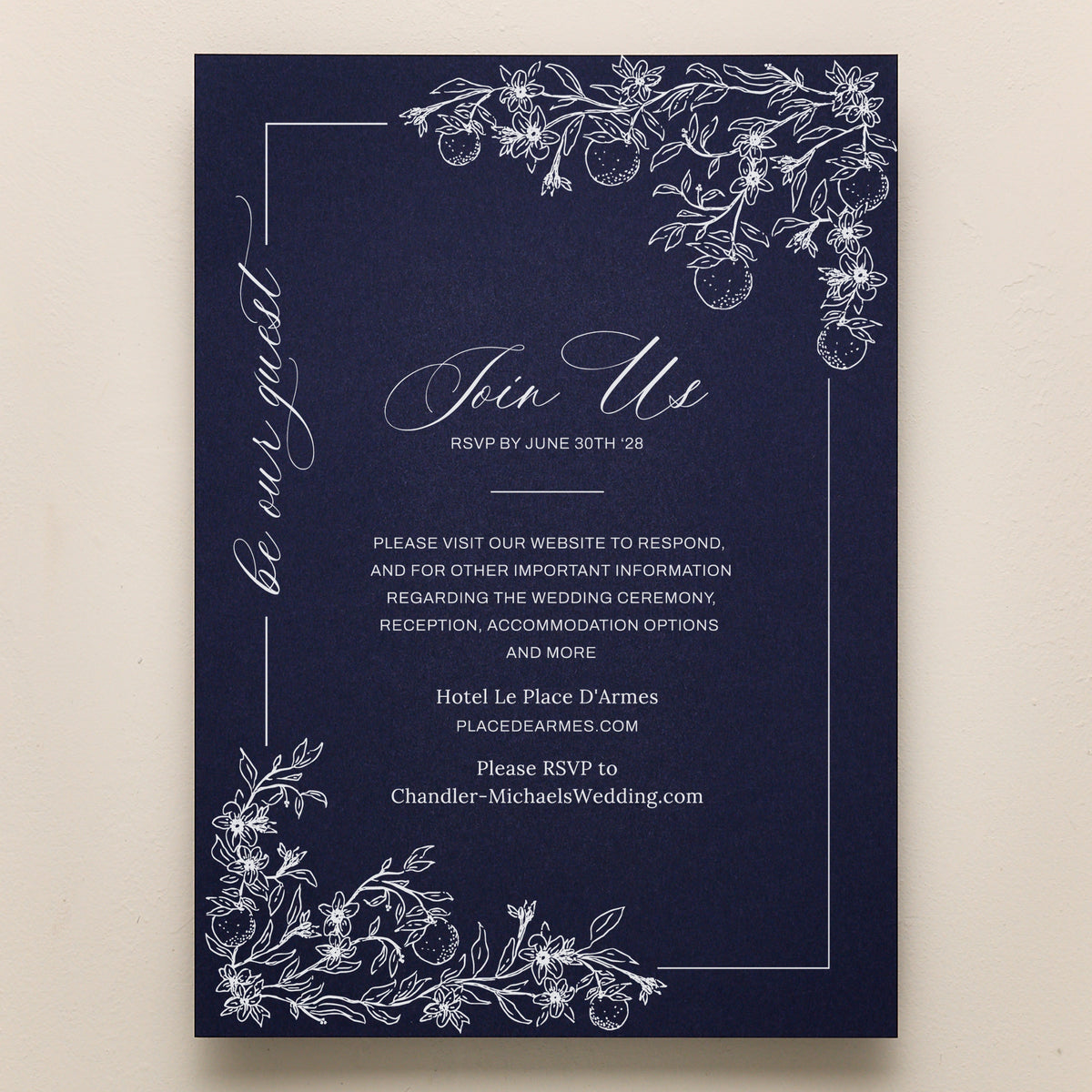Blossom All In One Wedding Invitations