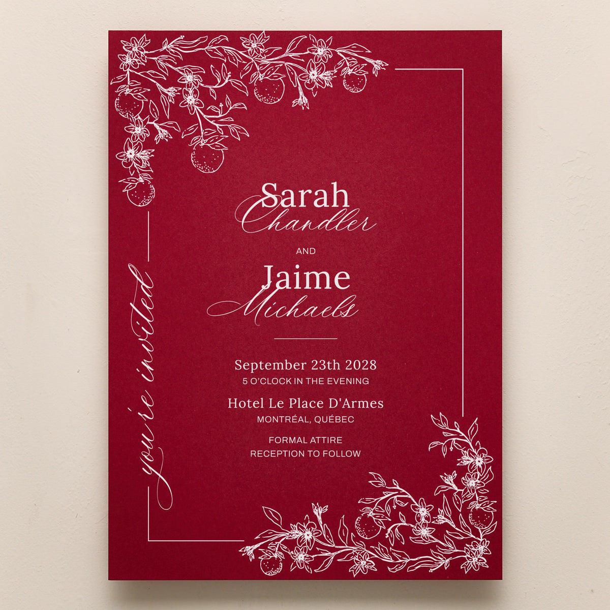 Blossom All In One Wedding Invitations