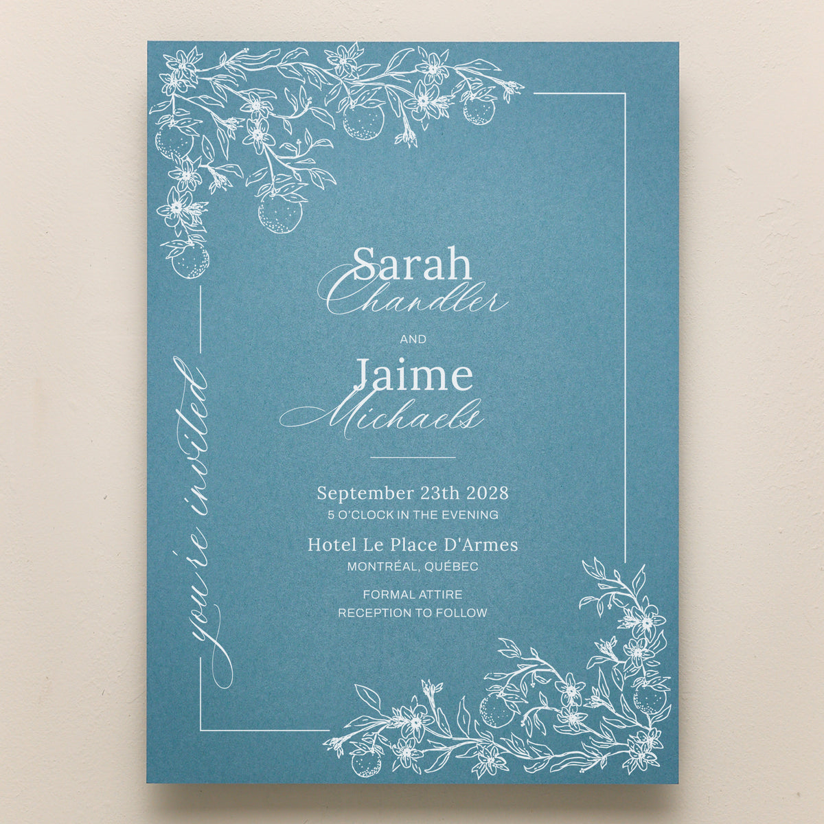 Blossom All In One Wedding Invitations