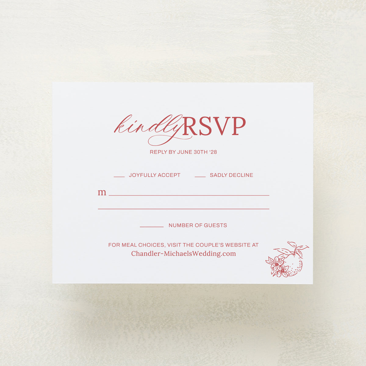 Blossom RSVP Cards