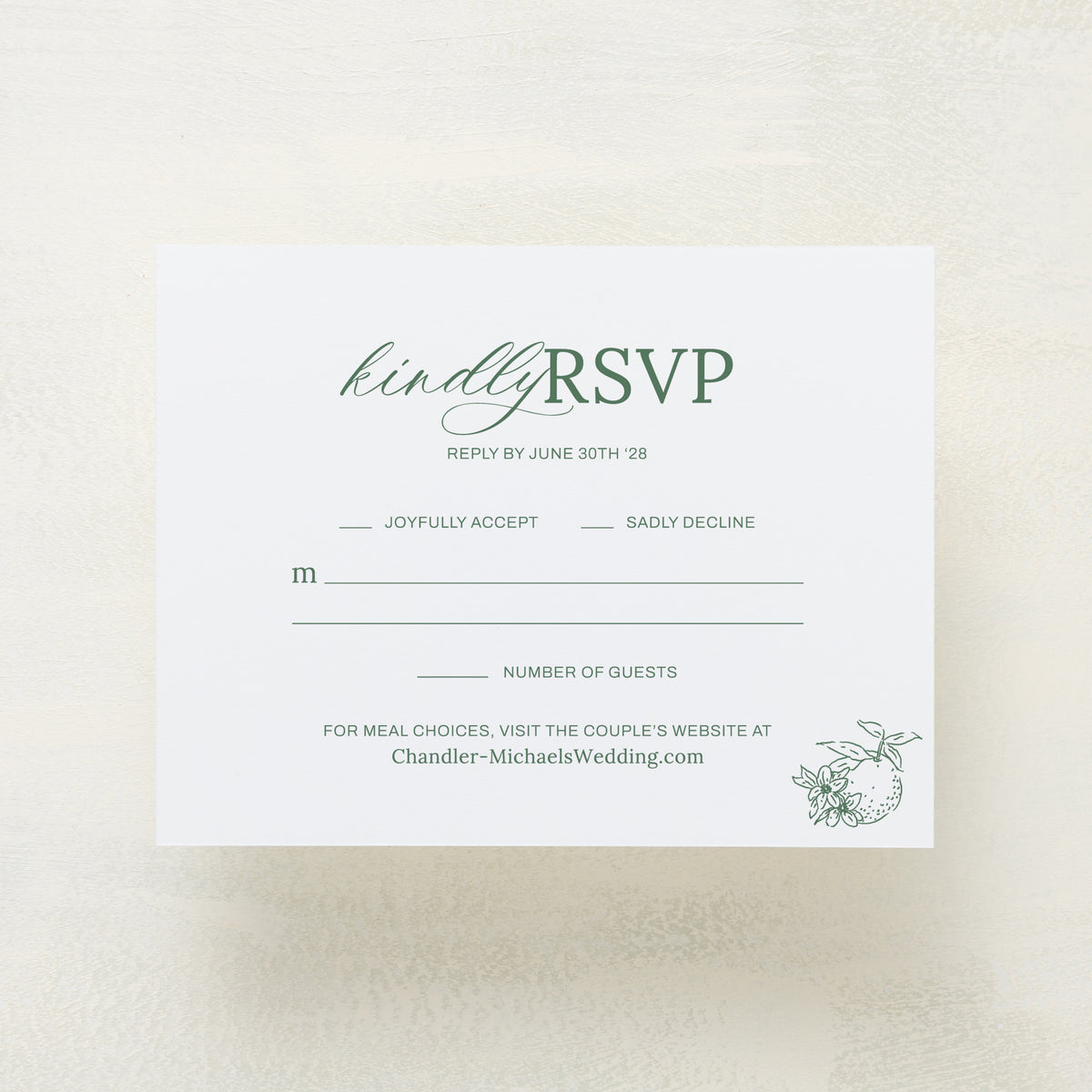 Blossom RSVP Cards