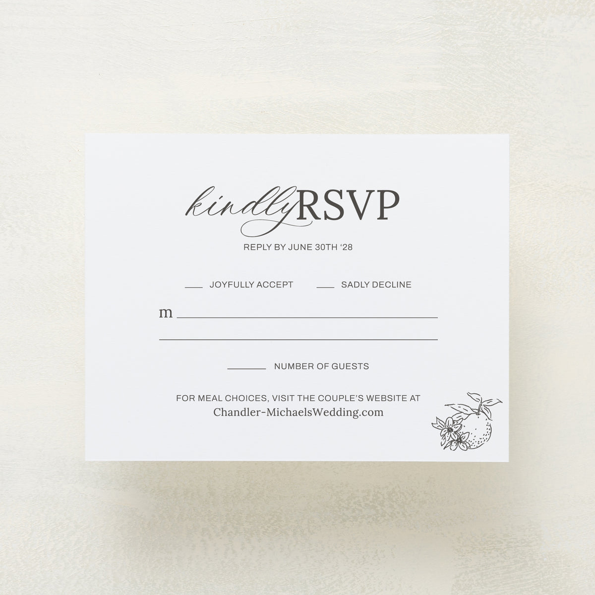 Blossom RSVP Cards