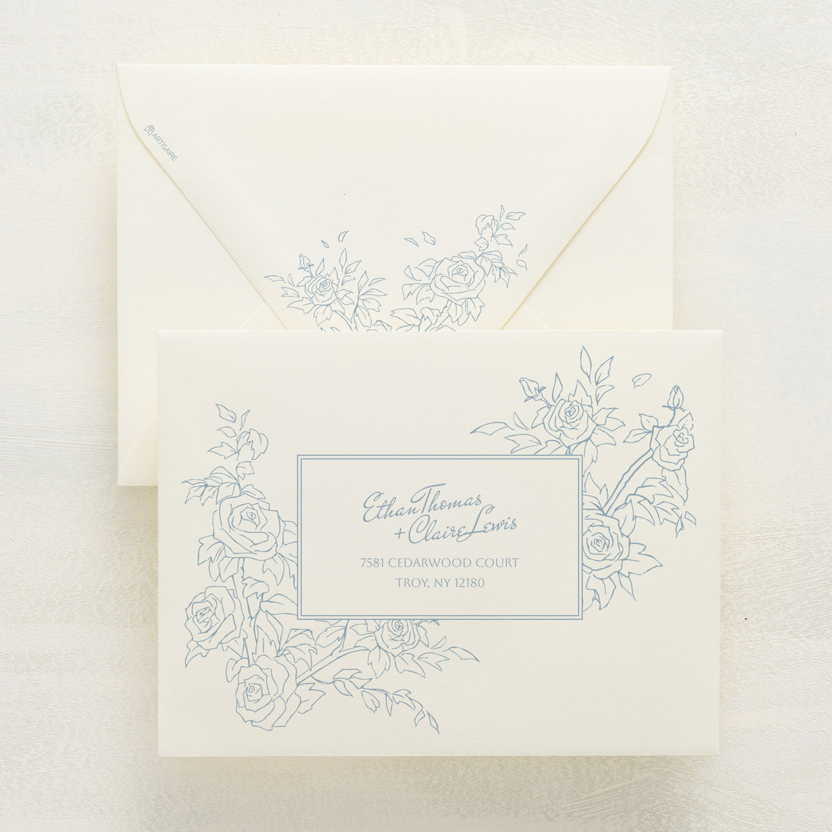 Rose Serenade Reply Envelopes