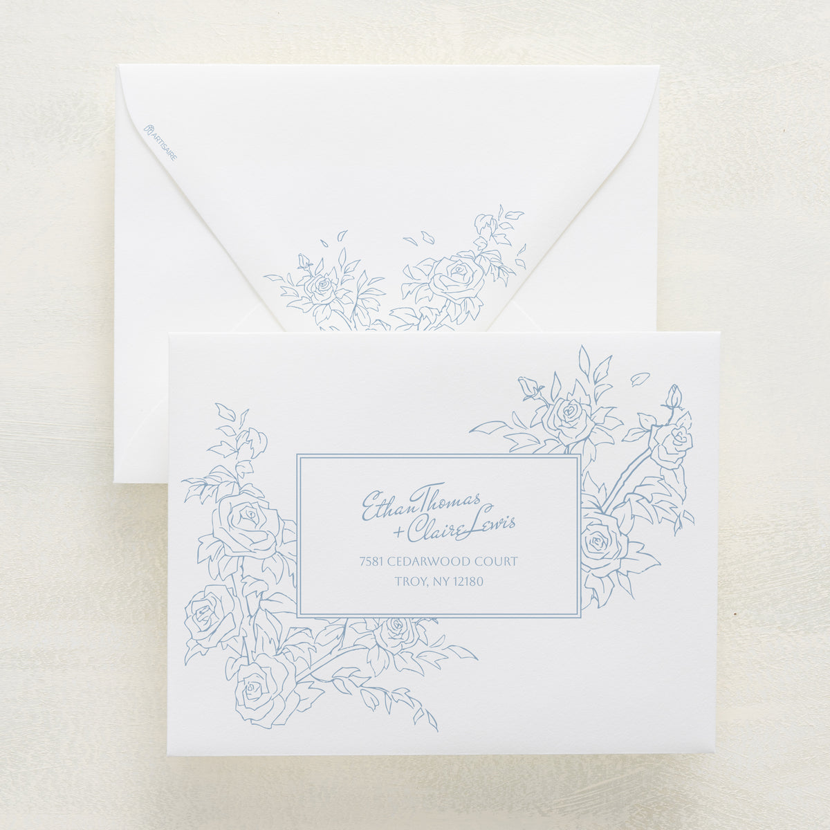 Rose Serenade Reply Envelopes