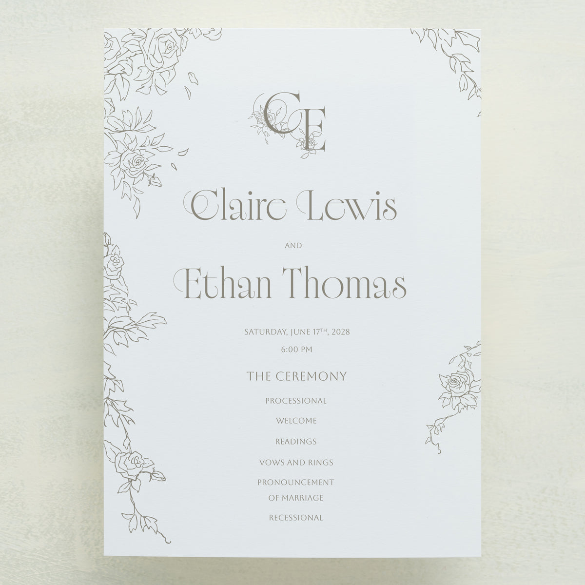 Rose Serenade Program