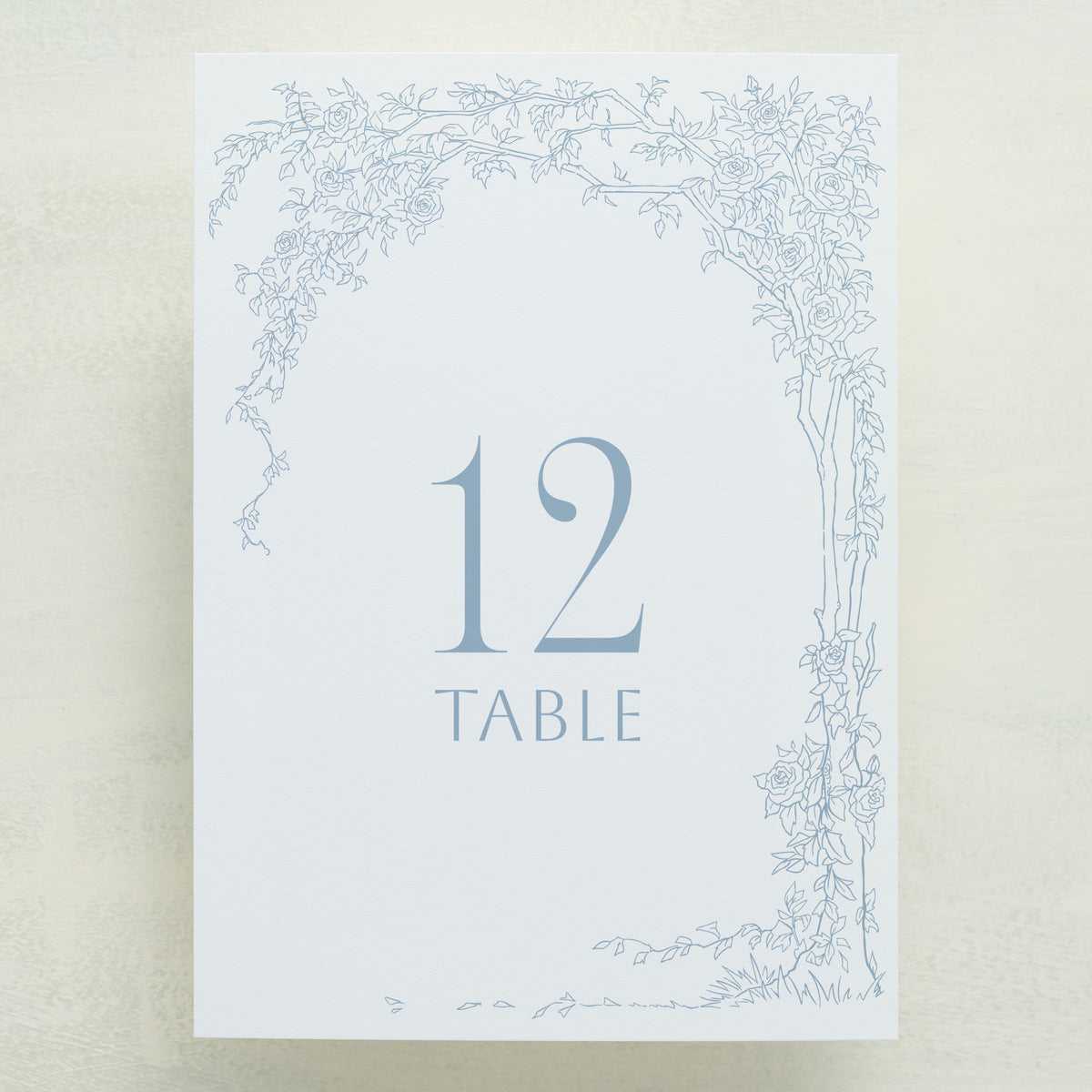 Rose Serenade Table Number