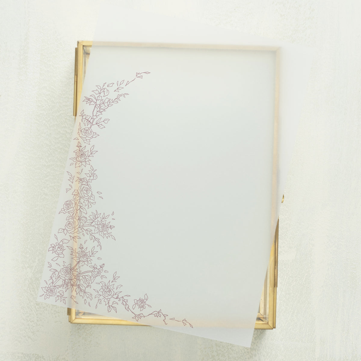 Rose Serenade Vellum Overlay (10-pack)