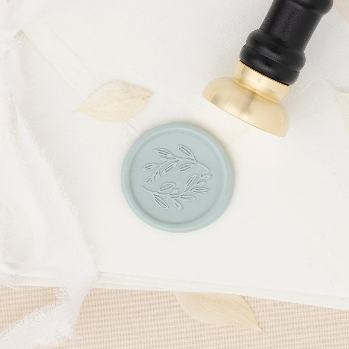 Olive Wreath Wax Stamp