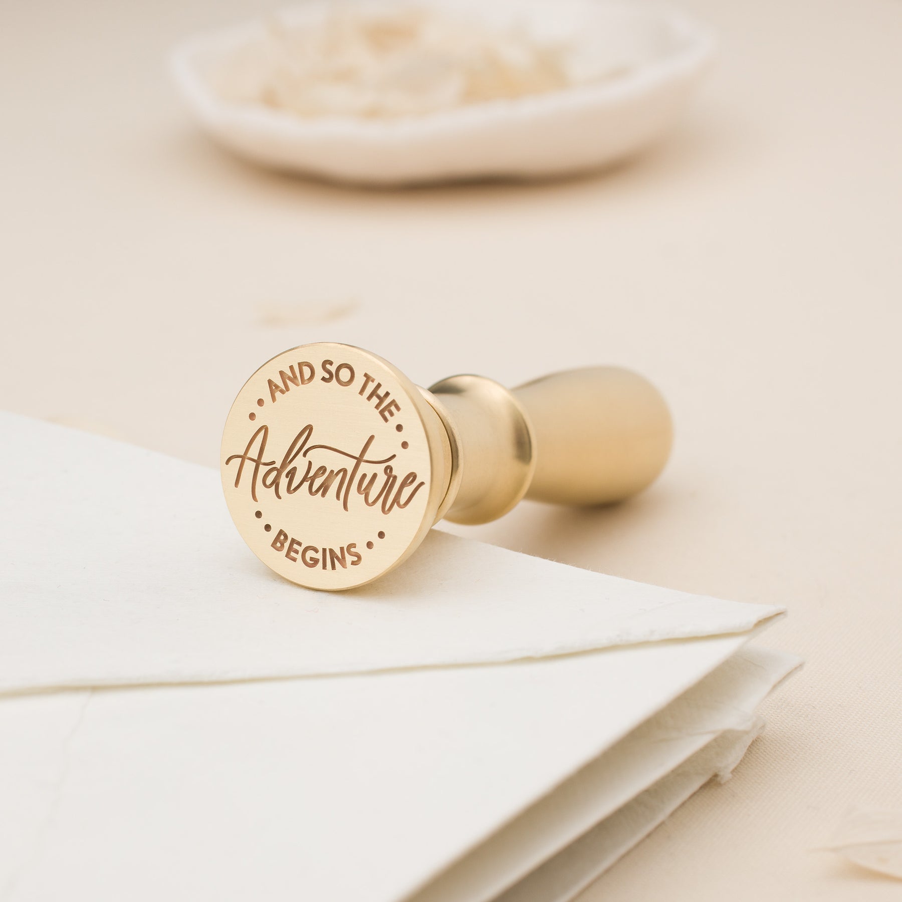 And So The Adventure Begins Wax Stamp