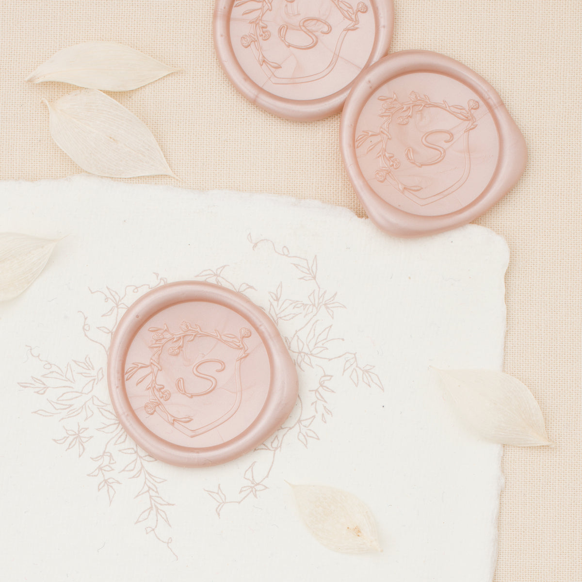 Arcadia Single Initial Wax Seals