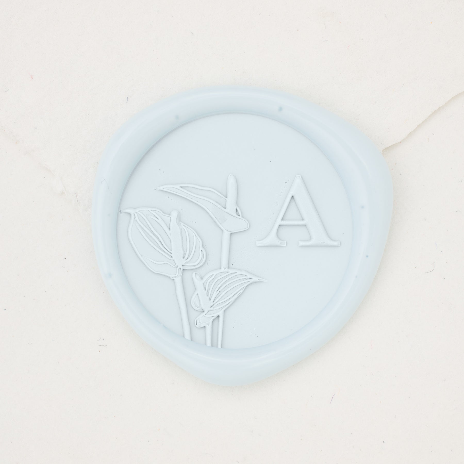 Anthurium Single Initial Wax Seals