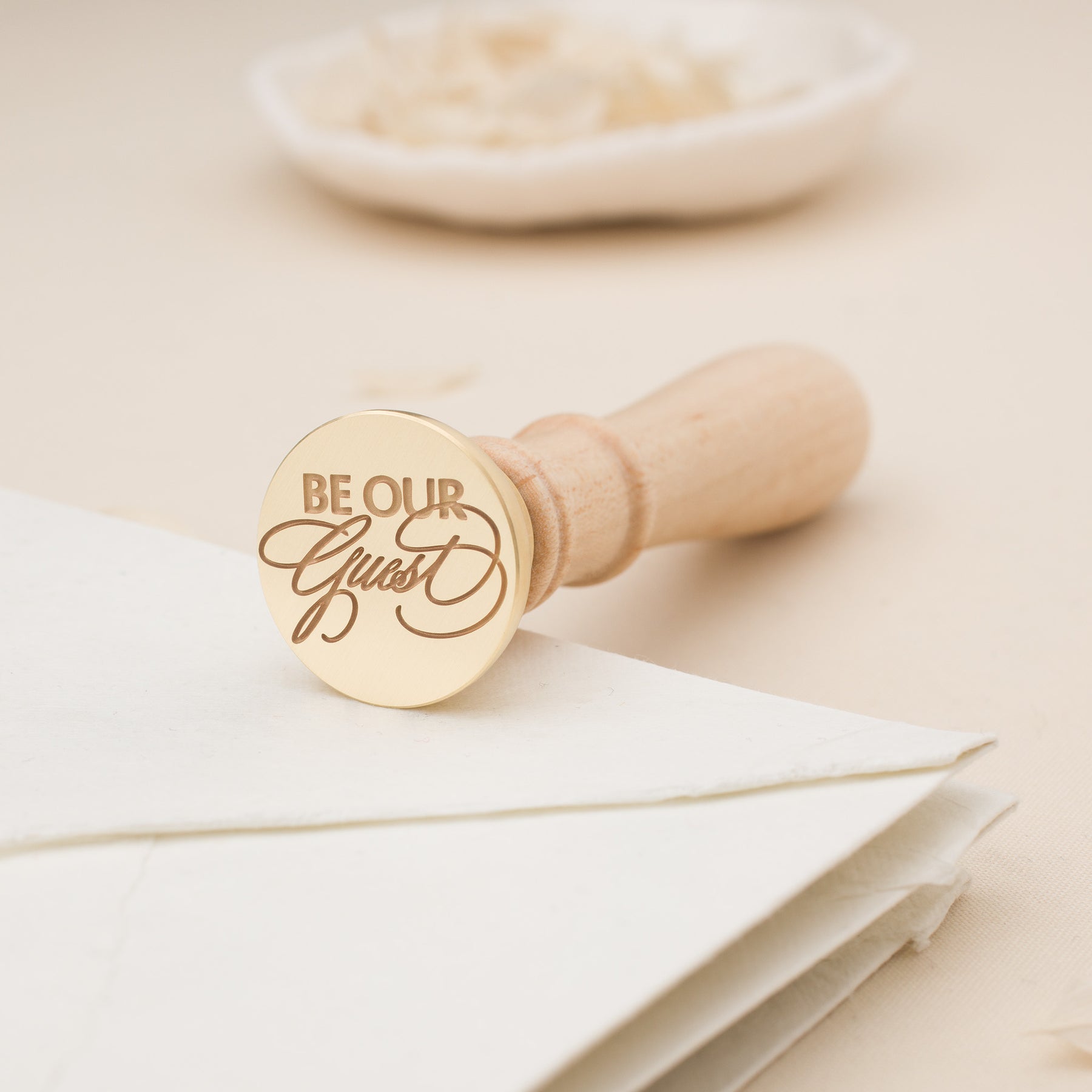 Be Our Guest Wax Stamp