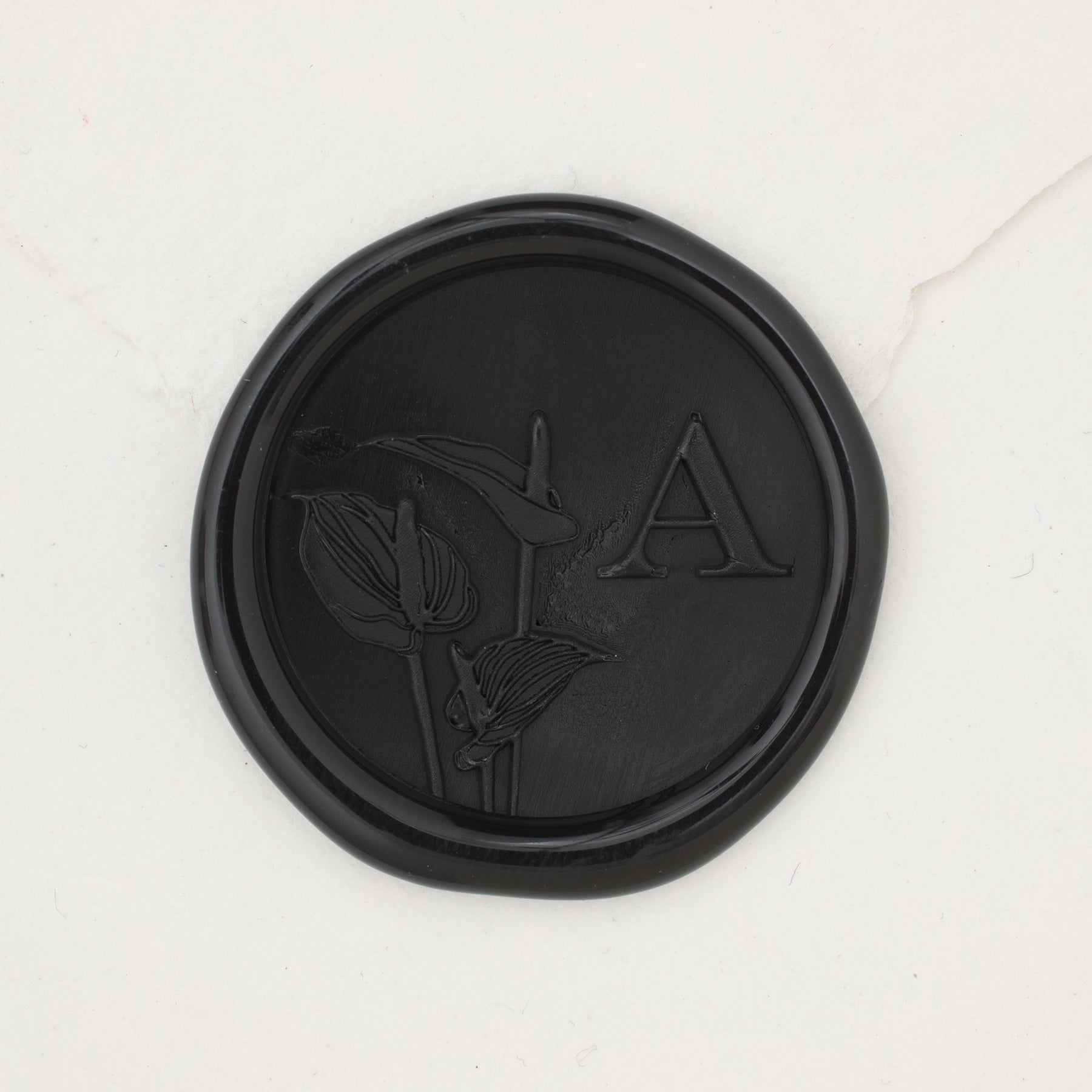 Anthurium Single Initial Wax Seals