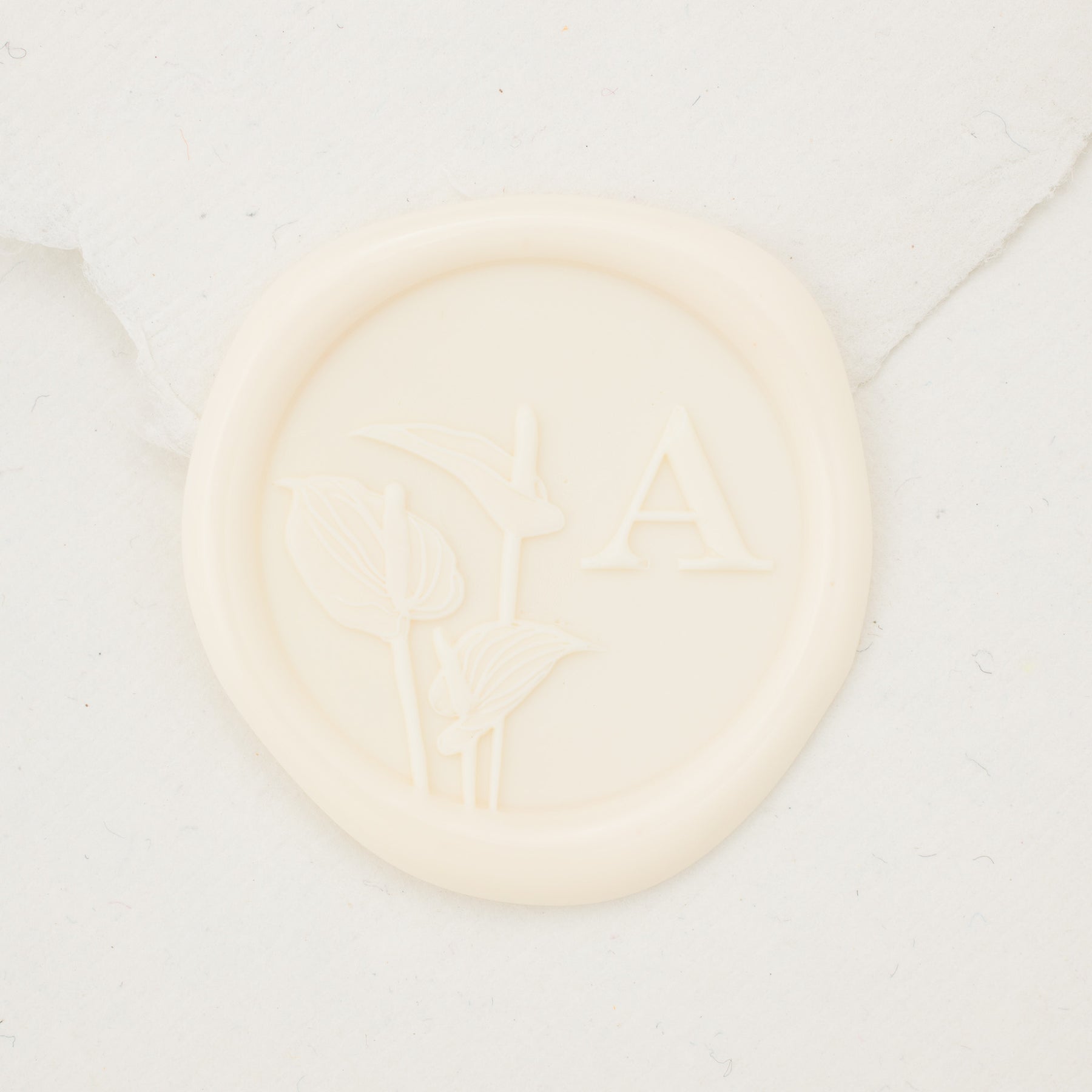Anthurium Single Initial Wax Seals