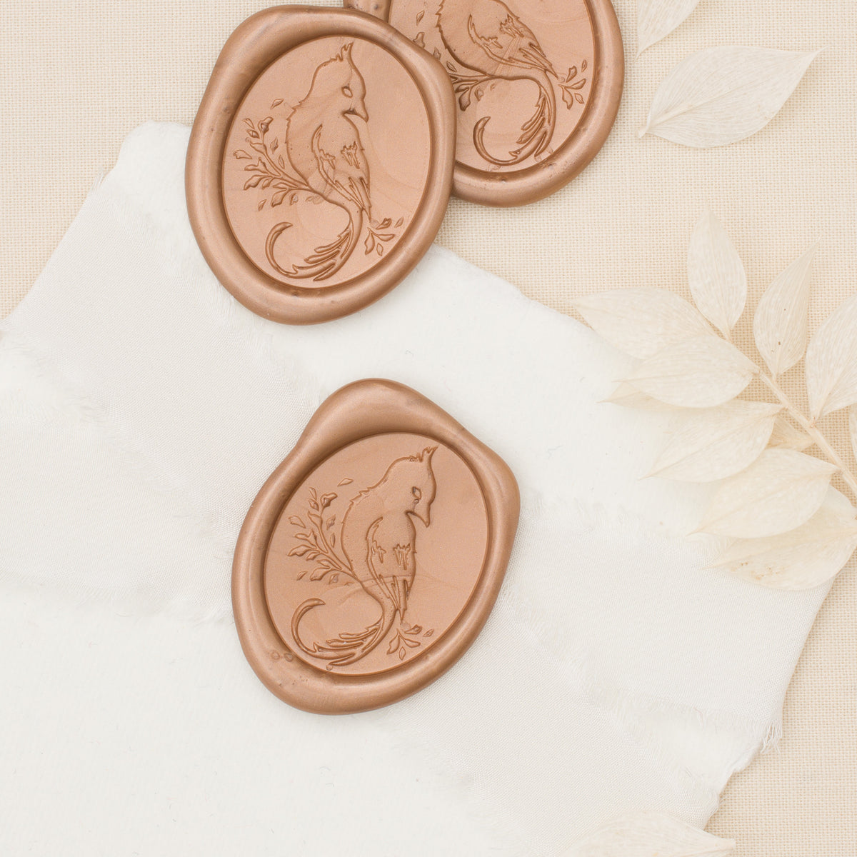 Chinoiserie Bird Wax Seals