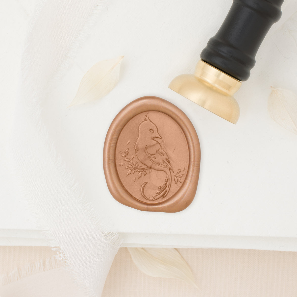 Chinoiserie Bird Wax Stamp