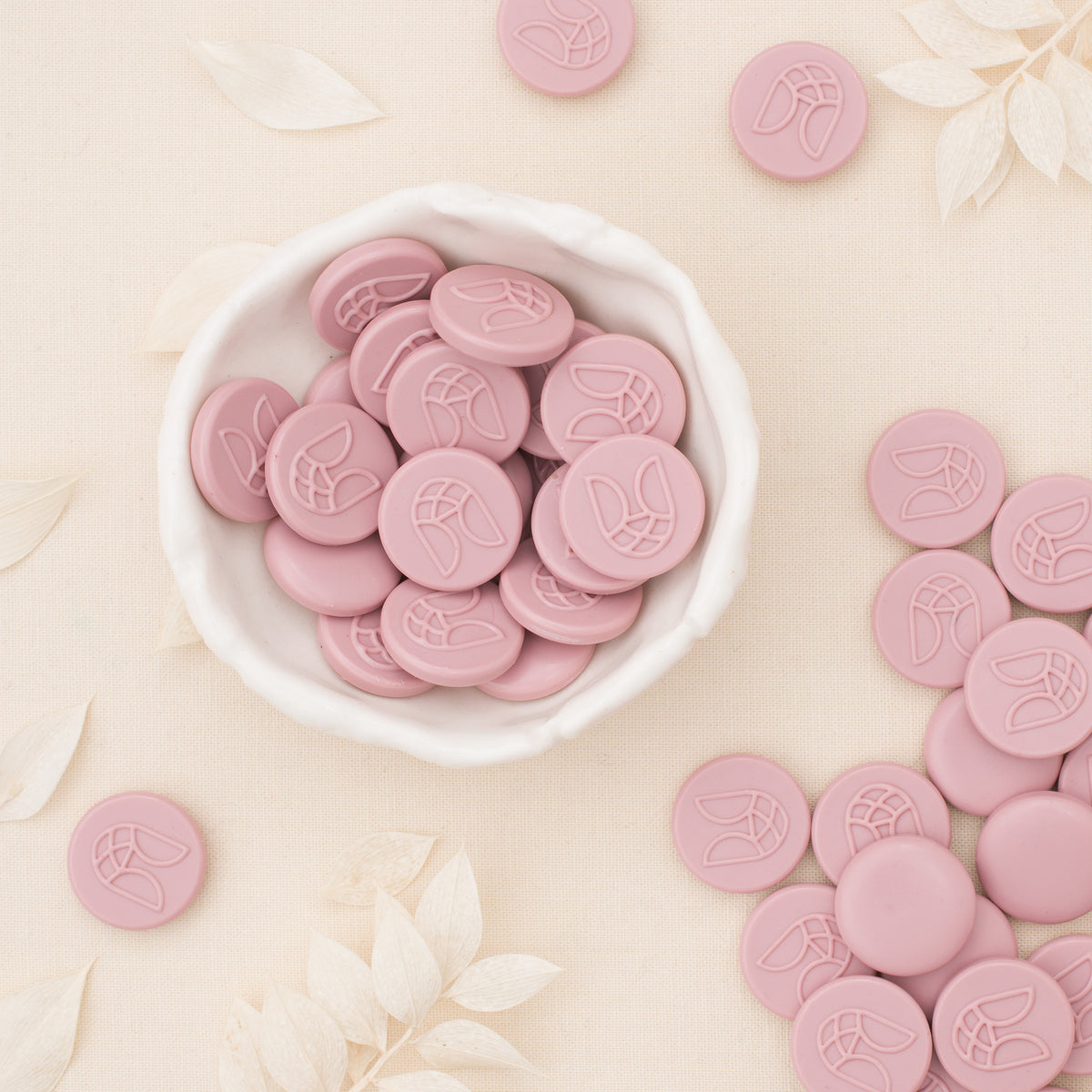 Dusty Rose Sealing Wax Beads (50 Pack)