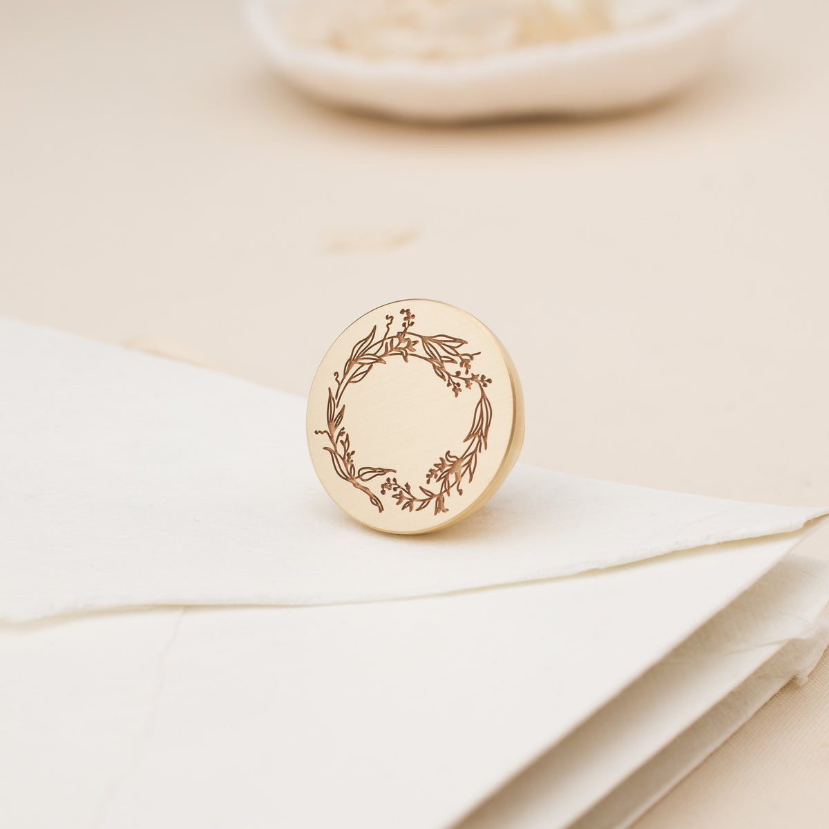 Garden Wreath Wax Stamp