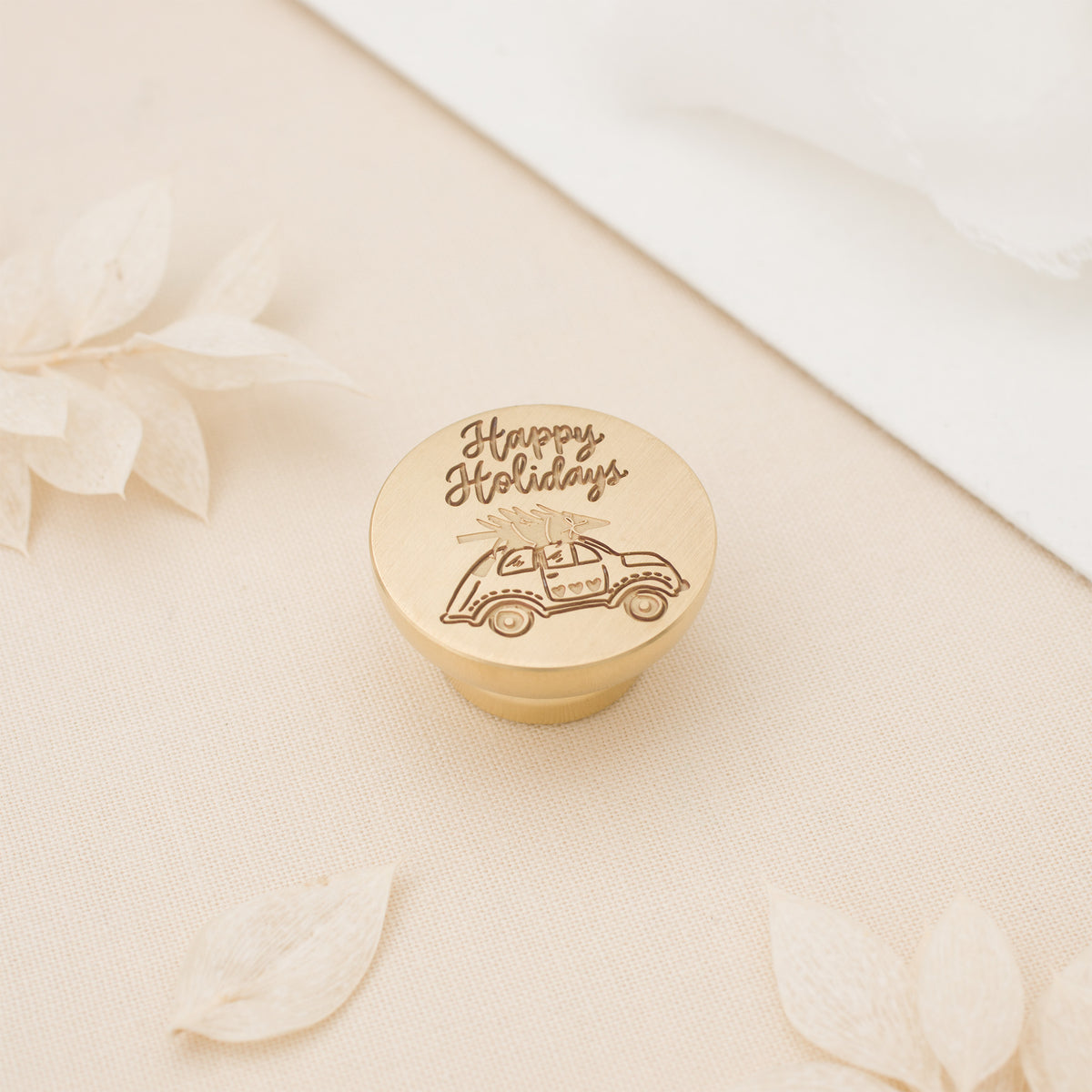 Happy Holidays Wax Stamp