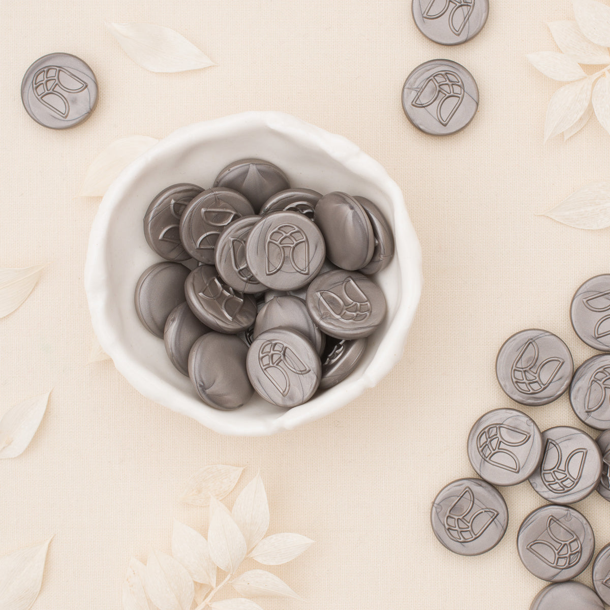 Heirloom Silver Sealing Wax Beads (50 Pack)