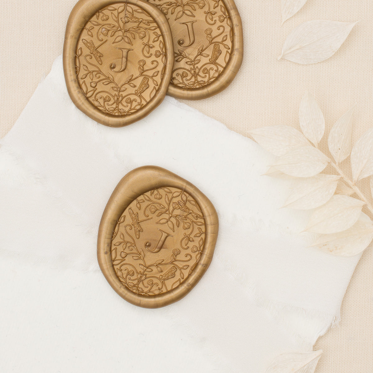 June Single Initial Wax Seals