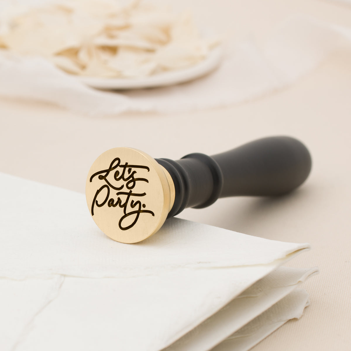 Let's Party Wax Stamp