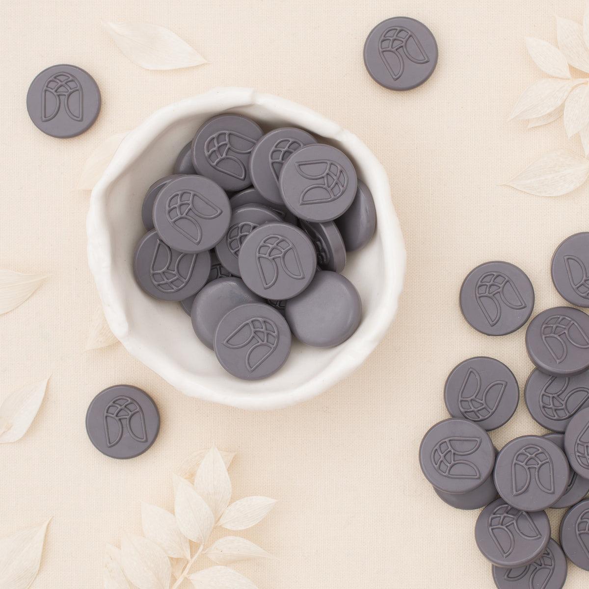 Lilac Gray Sealing Wax Beads (50 Pack)