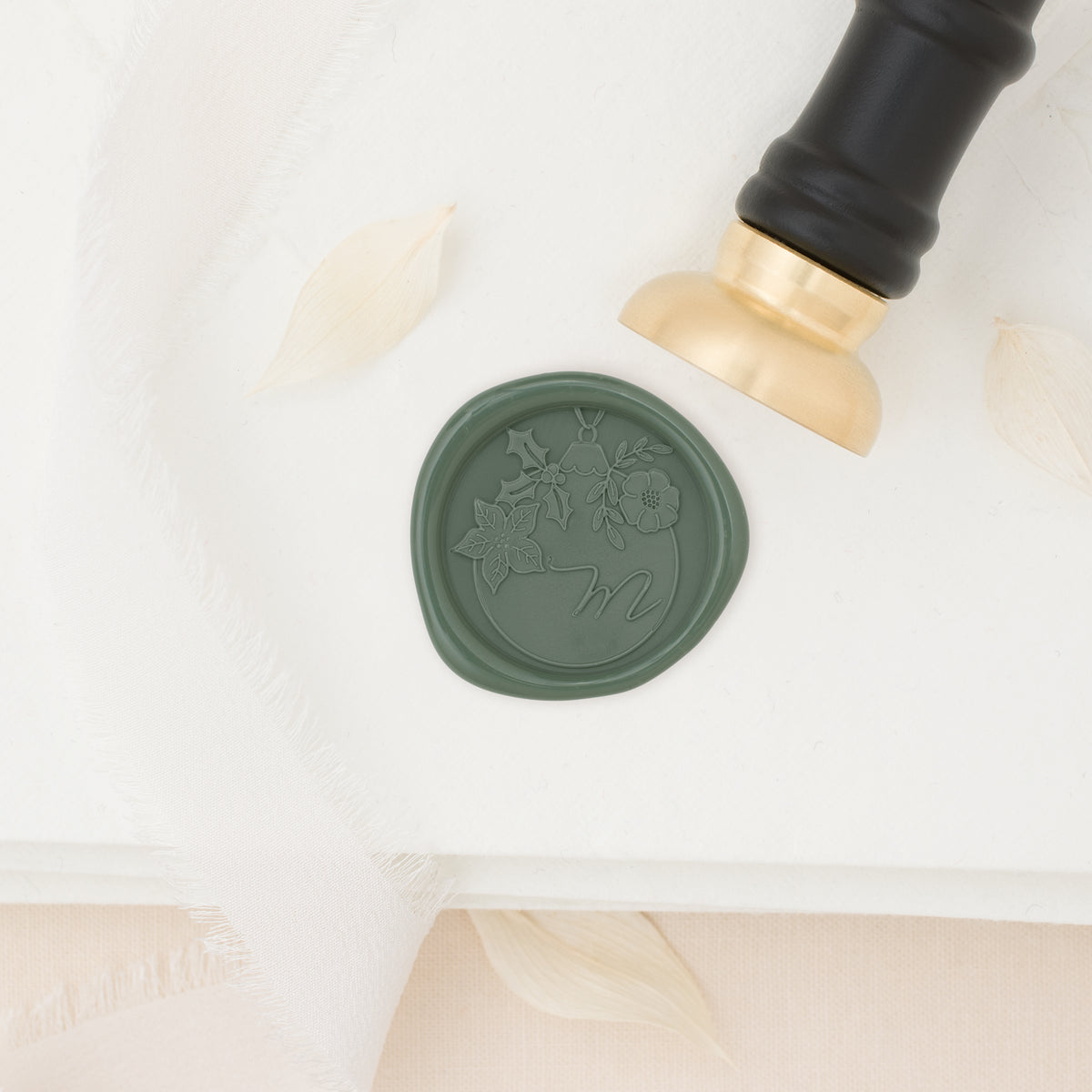 Noelle Single Initial Wax Stamp