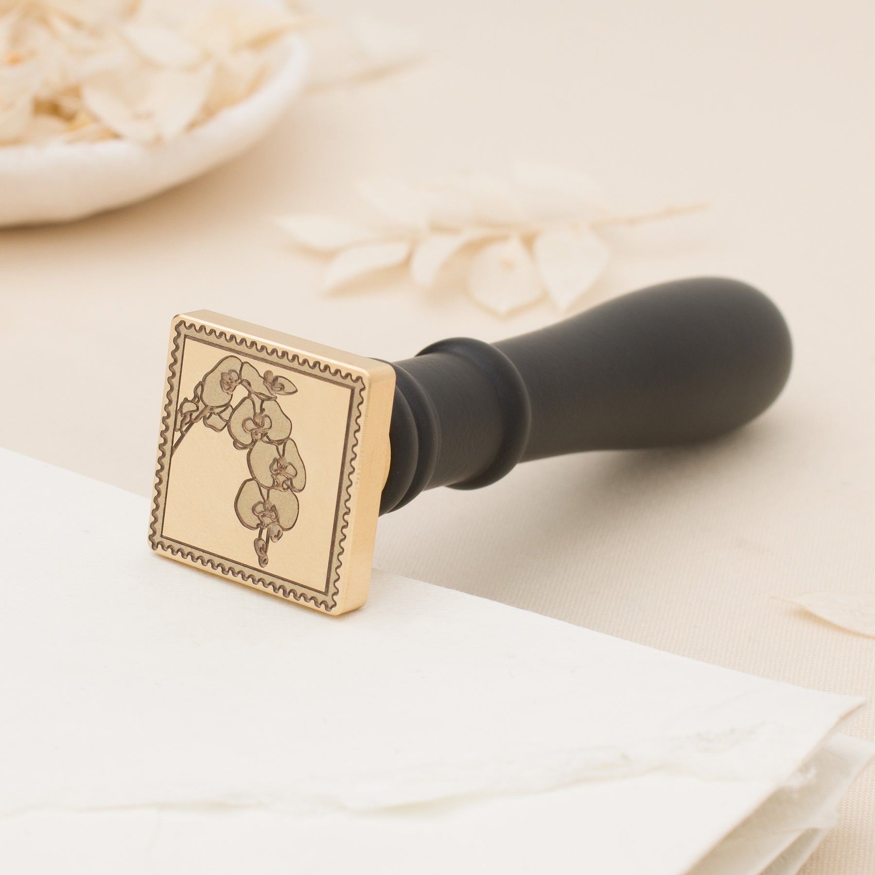 Orchid Airmail Wax Stamp