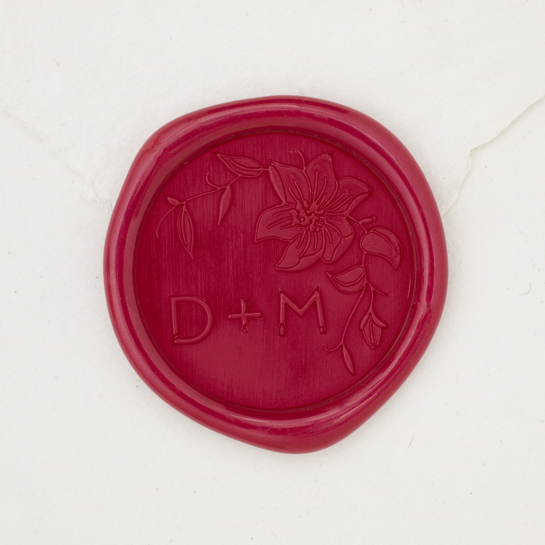 Clematis Monogram Wax Seals