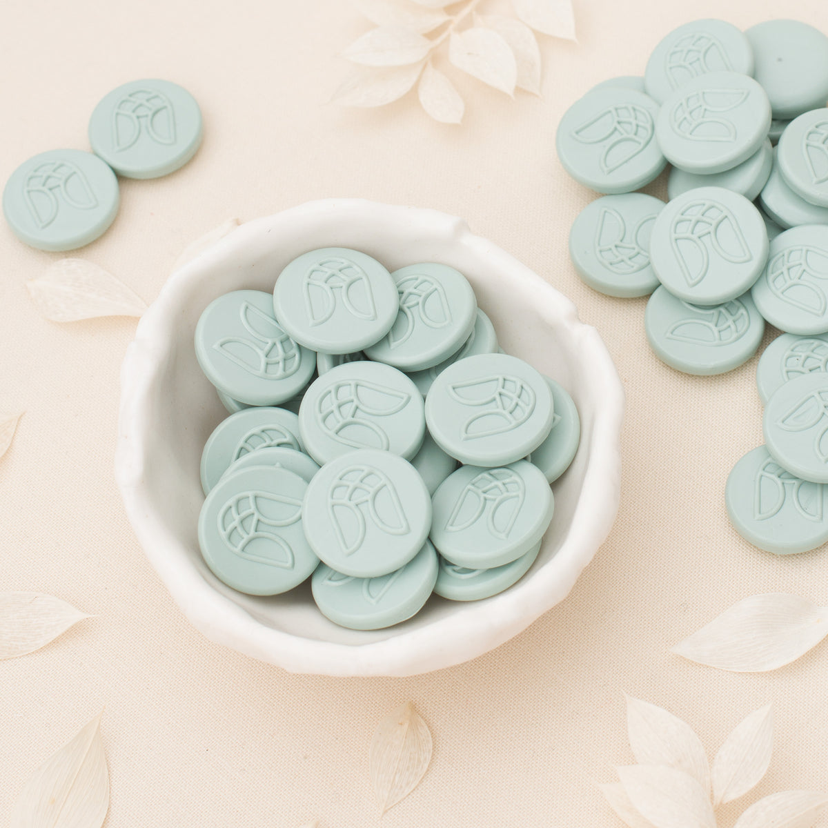 Silver Sage Sealing Wax Beads (50 Pack)