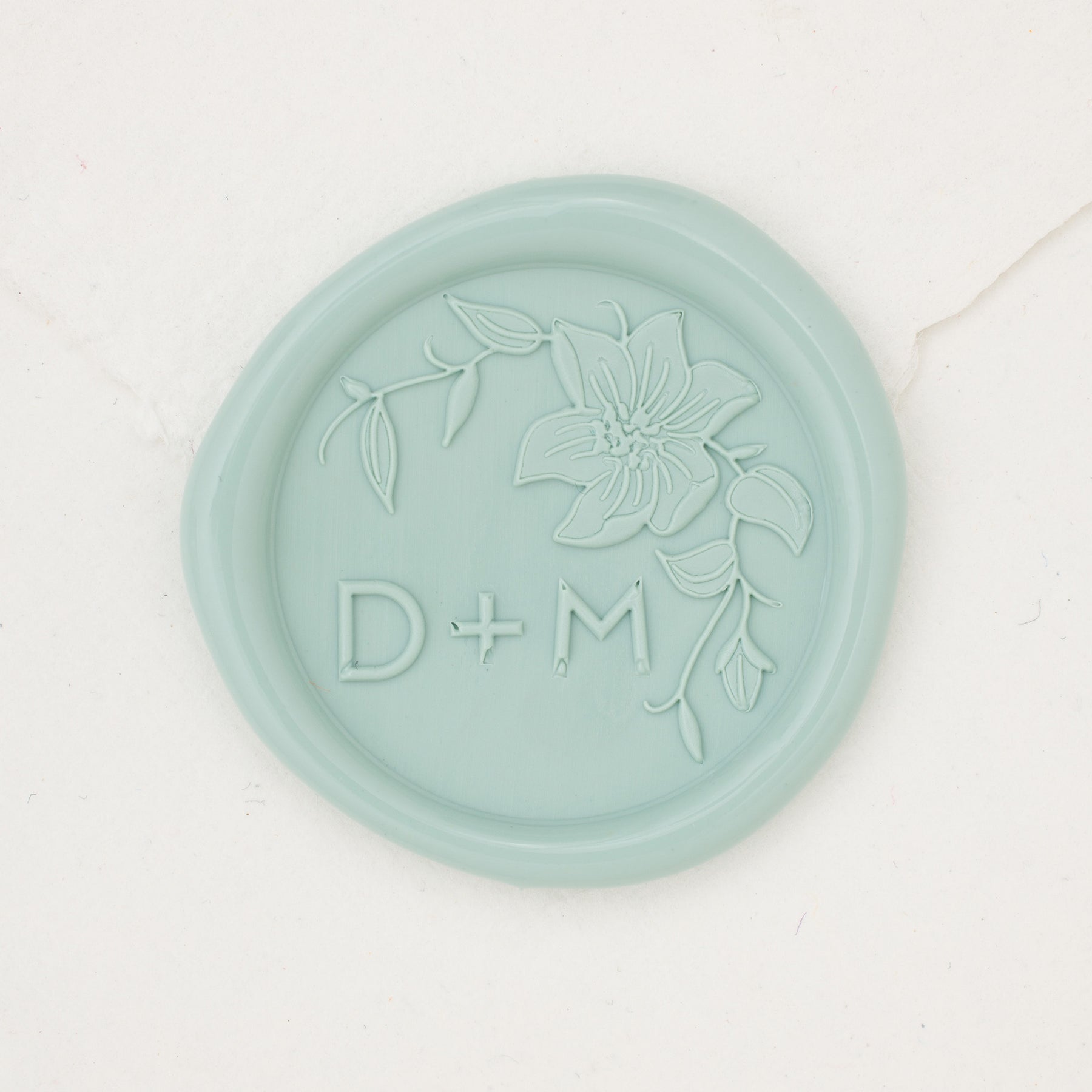 Clematis Monogram Wax Seals