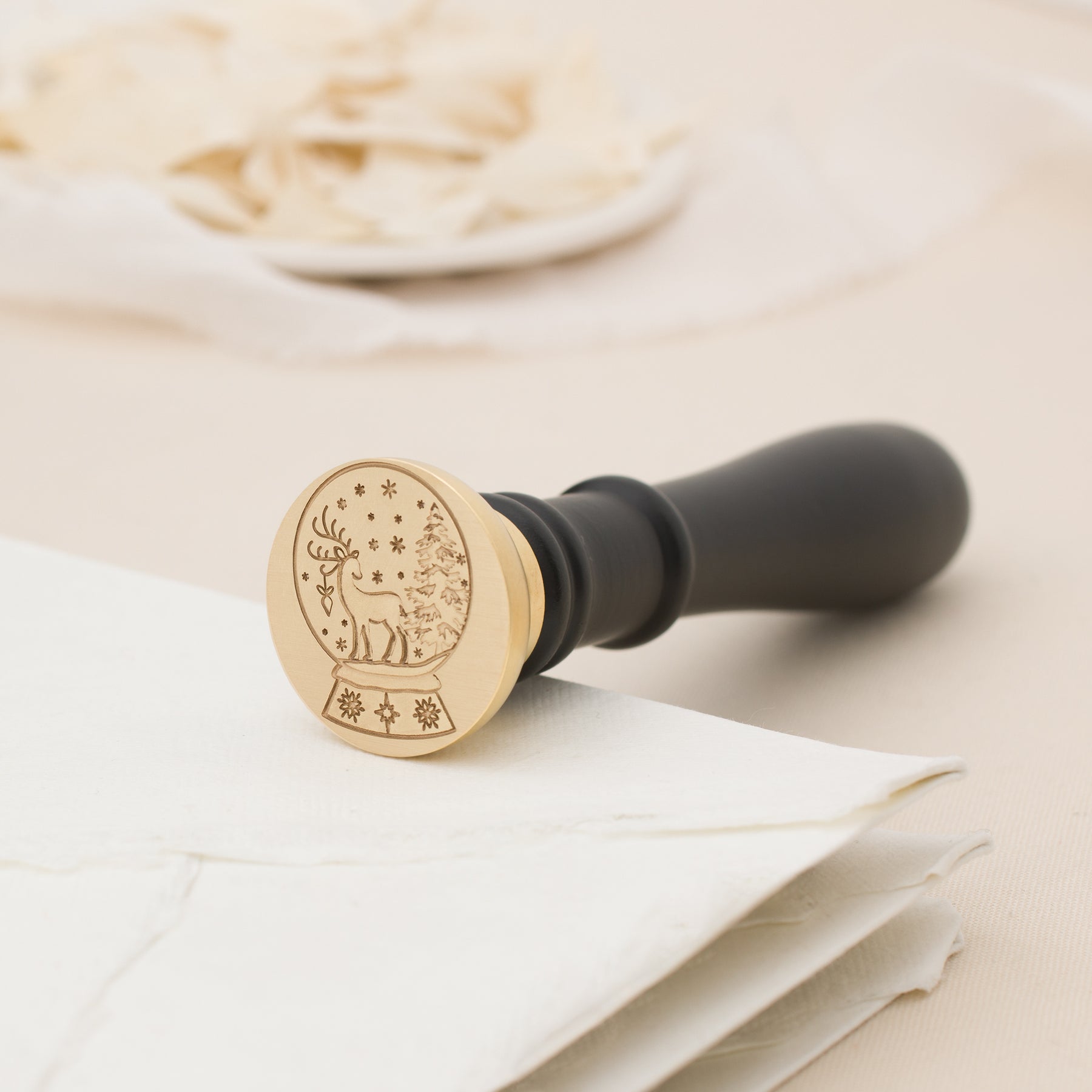 Snow Fall Wax Stamp