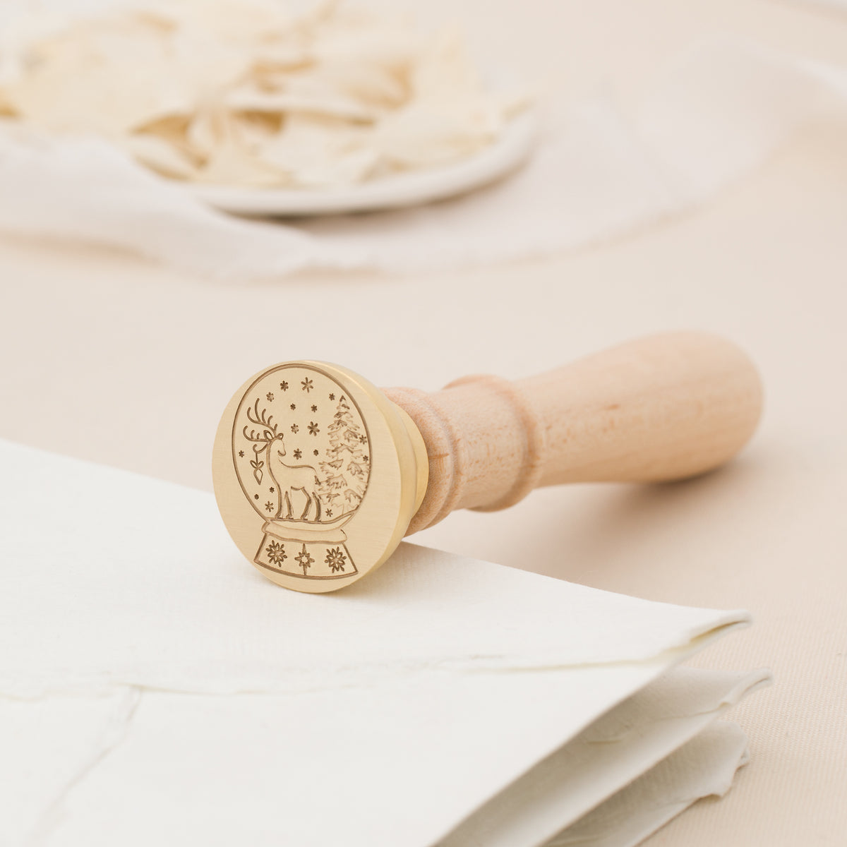 Snow Fall Wax Stamp