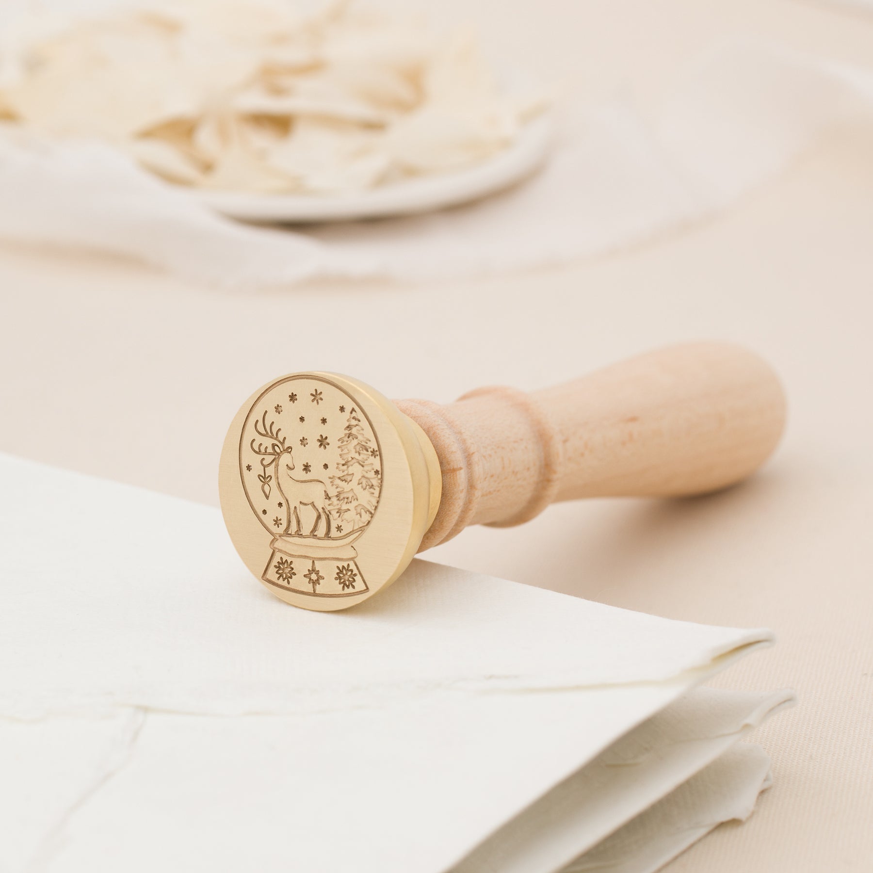 Snow Fall Wax Stamp