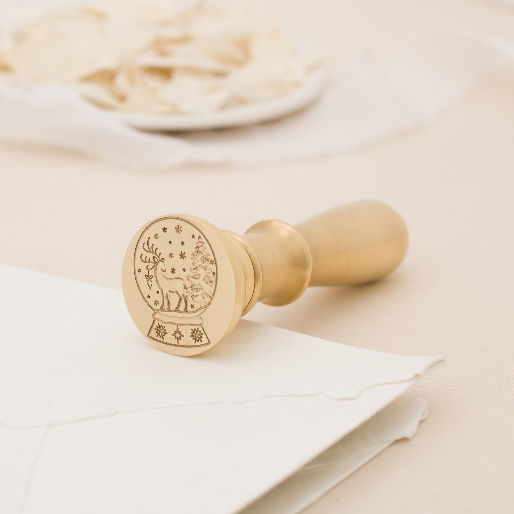 Snow Fall Wax Stamp