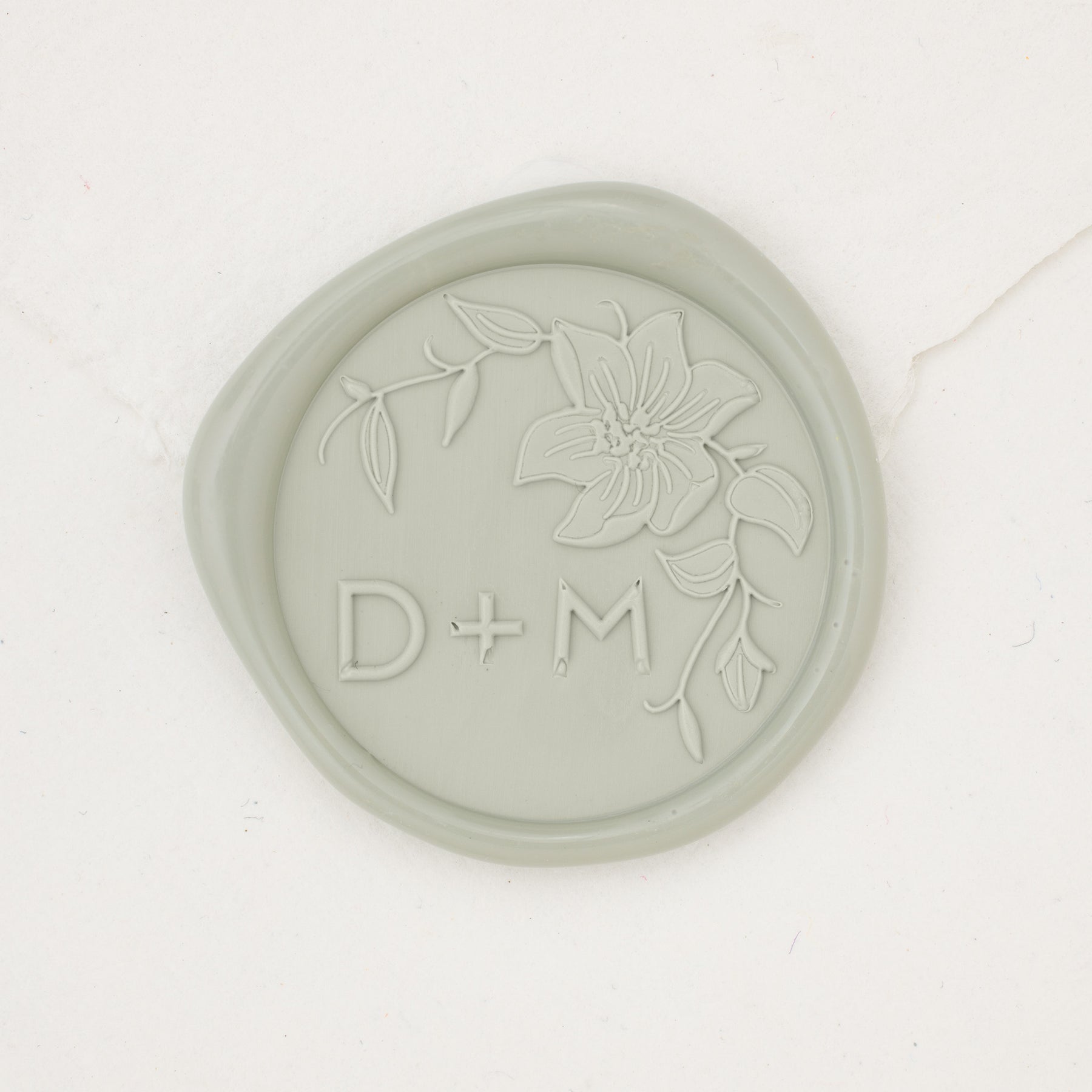 Clematis Monogram Wax Seals