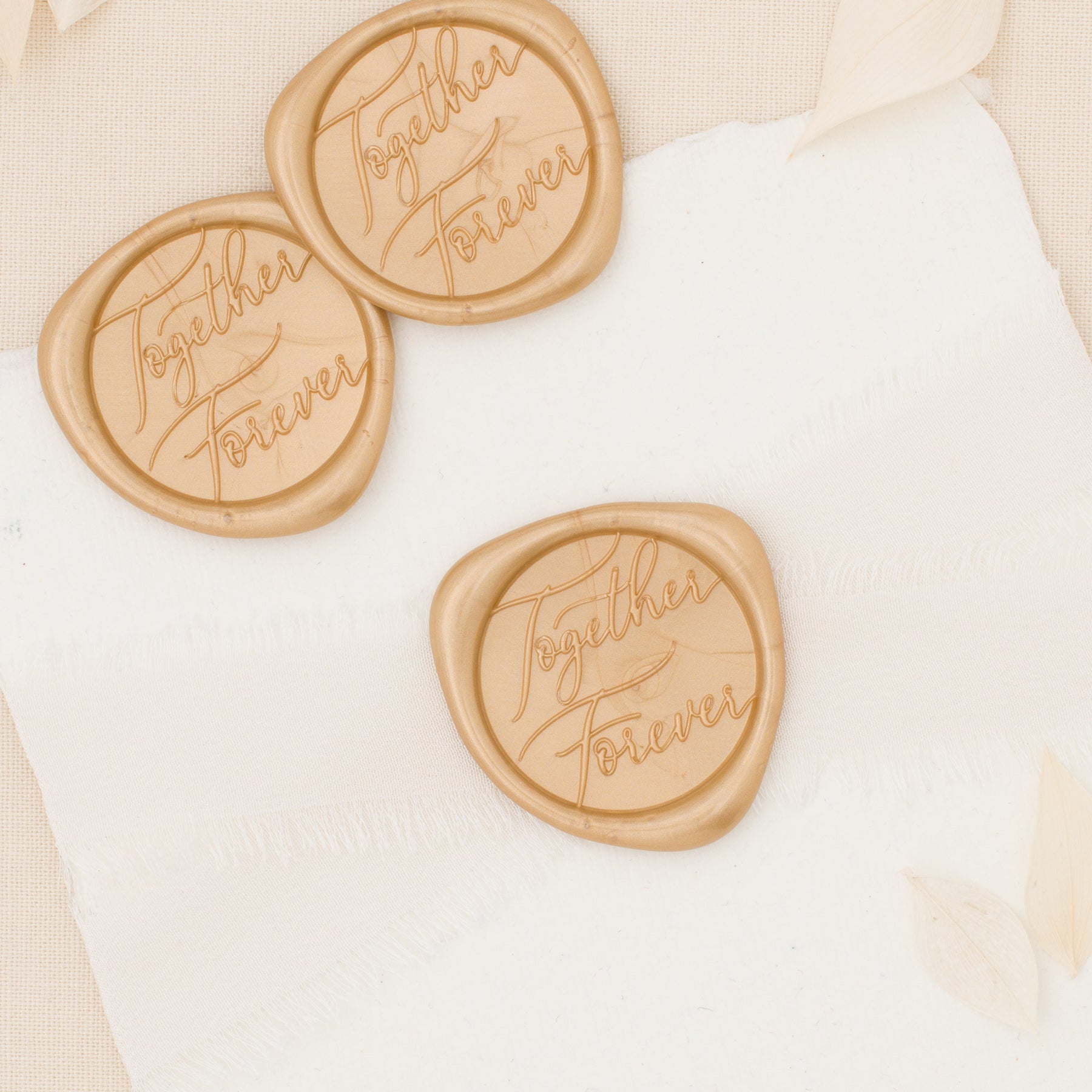 Together Forever Script Wax Seals