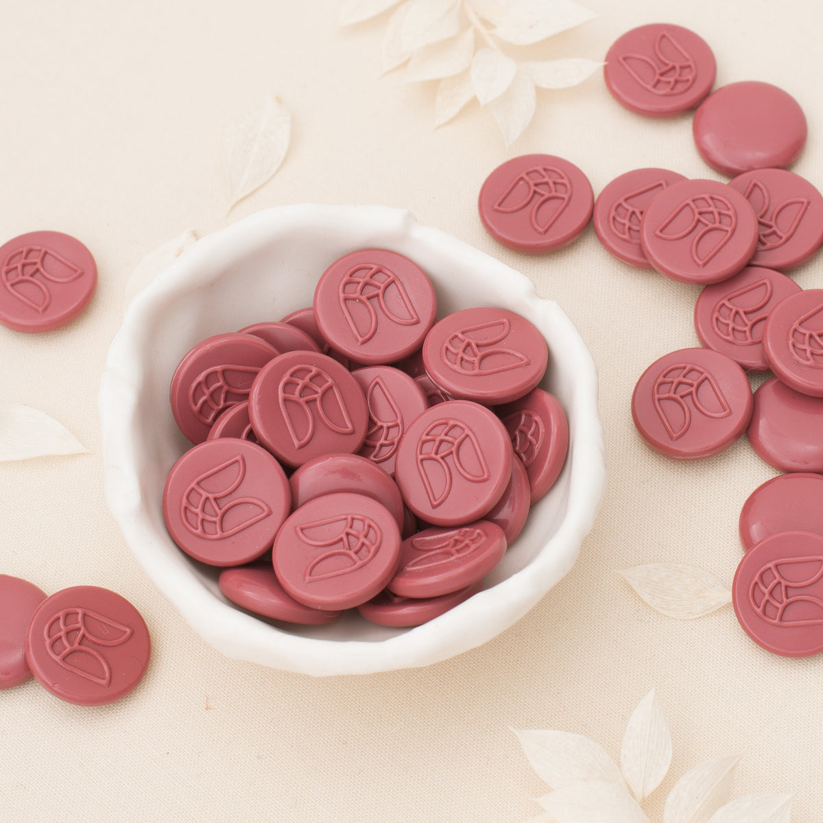 Vintage Rose Sealing Wax Beads (50 Pack)